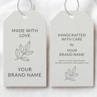Sage Green Small Business Branding Hang Tags