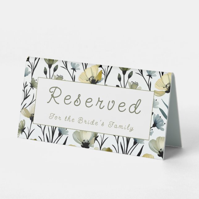 Sage Green & Soft Yellow Botanical Wedding (Front)