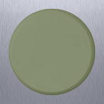 Sage Green Solid Color Magnet<br><div class="desc">Sage Green Solid Color. A refined modern sage green that exudes natural elegance. This color captures the essence of a shaded forest floor. Perfect for those seeking a calm earthy vibe. This sophisticated hue seamlessly blends into both modern and classic aesthetics. Embrace the understated beauty of this serene shade.</div>