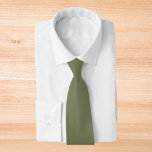 Sage Green Solid Color Tie<br><div class="desc">Sage Green Solid Color. A refined modern sage green that exudes natural elegance. This color captures the essence of a shaded forest floor. Perfect for those seeking a calm earthy vibe. This sophisticated hue seamlessly blends into both modern and classic aesthetics. Embrace the understated beauty of this serene shade.</div>