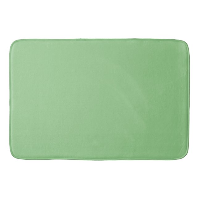 Sage green : Solid Colour Bath Mat (Front)