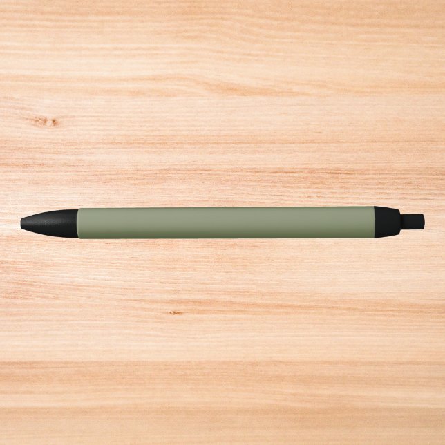 Sage Green Solid Colour Black Ink Pen (Creator Uploaded)
