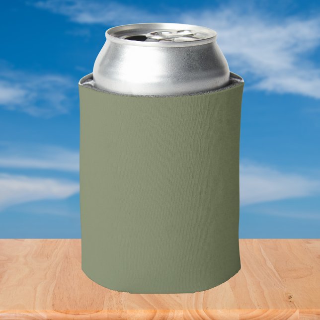 Sage Green Solid Colour Can Cooler (Creator Uploaded)
