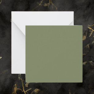 Sage Green Solid Colour Card