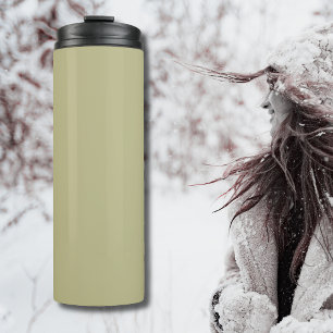Sage Green Solid Colour   Classic   Elegant Thermal Tumbler