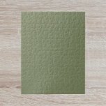 Sage Green Solid Colour Jigsaw Puzzle<br><div class="desc">Sage Green Solid Colour. A refined modern sage green that exudes natural elegance. This colour captures the essence of a shaded forest floor. Perfect for those seeking a calm earthy vibe. This sophisticated hue seamlessly blends into both modern and classic aesthetics. Embrace the understated beauty of this serene shade.</div>