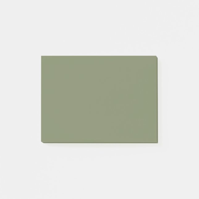 Sage Green Solid Colour Post-it Notes (Front)