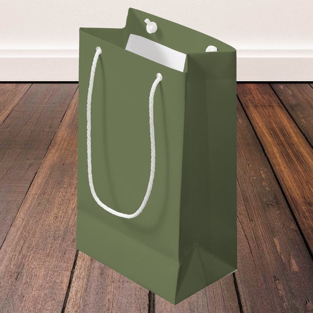 Sage Green Solid Colour Small Gift Bag (Creator Uploaded)