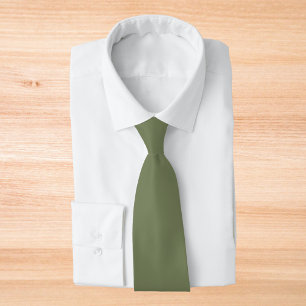 Sage Green Solid Colour Tie