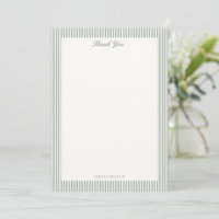 Sage Green Stripe Cream Custom Bridal Shower