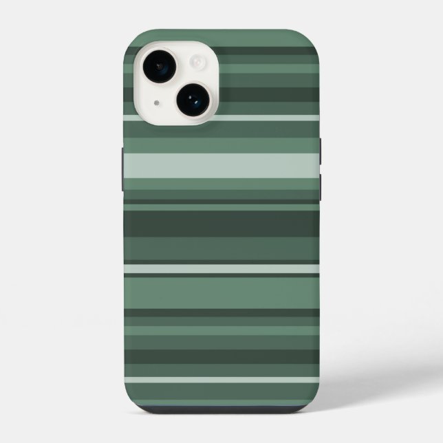 Sage green stripes Case-Mate iPhone case (Back)