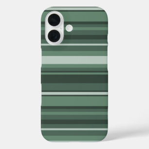 Sage green stripes Case-Mate iPhone case