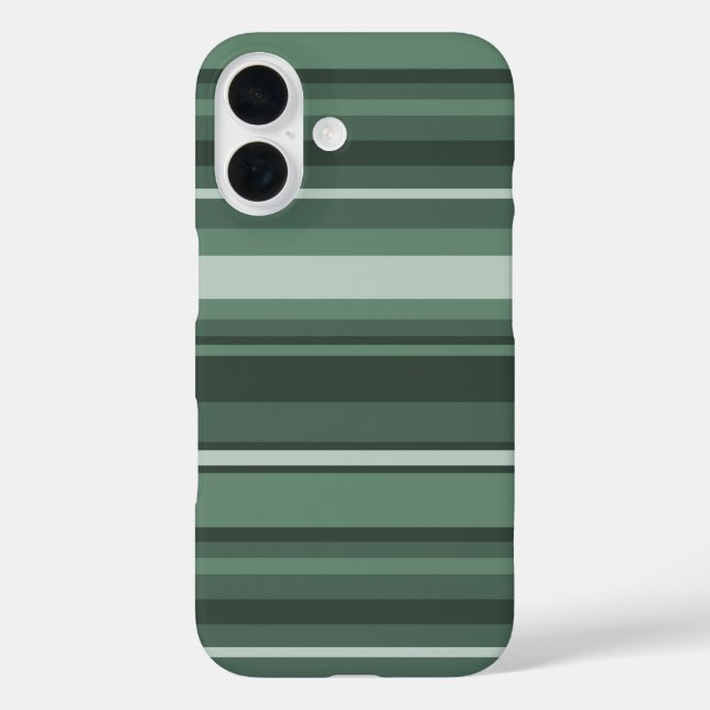Sage green stripes Case-Mate iPhone case (Back)
