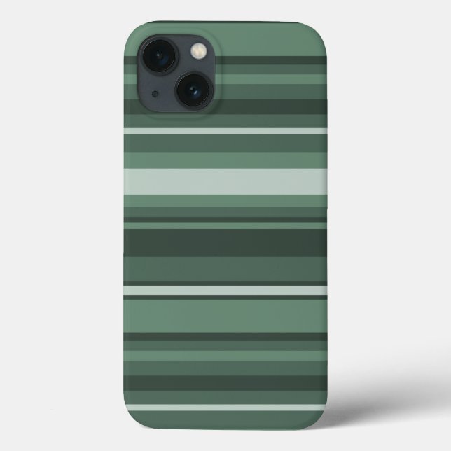 Sage green stripes Case-Mate iPhone case (Back)