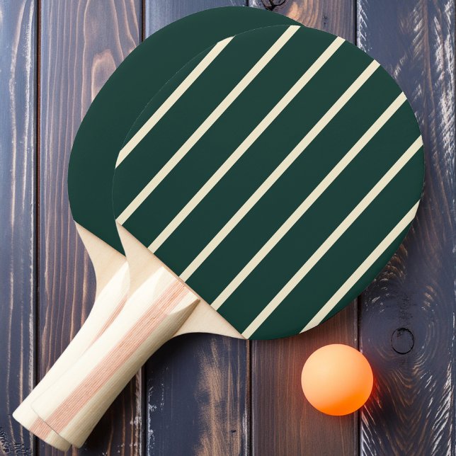 Sage Green Striping and Solid  Ping Pong Paddle (Creator Uploaded)