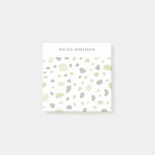 Sage Green Terracotta Personalised Post-it Notes