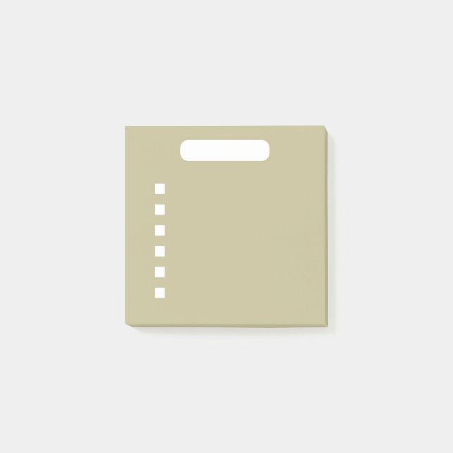Sage Green To-Do List Post-it Notes (Front)