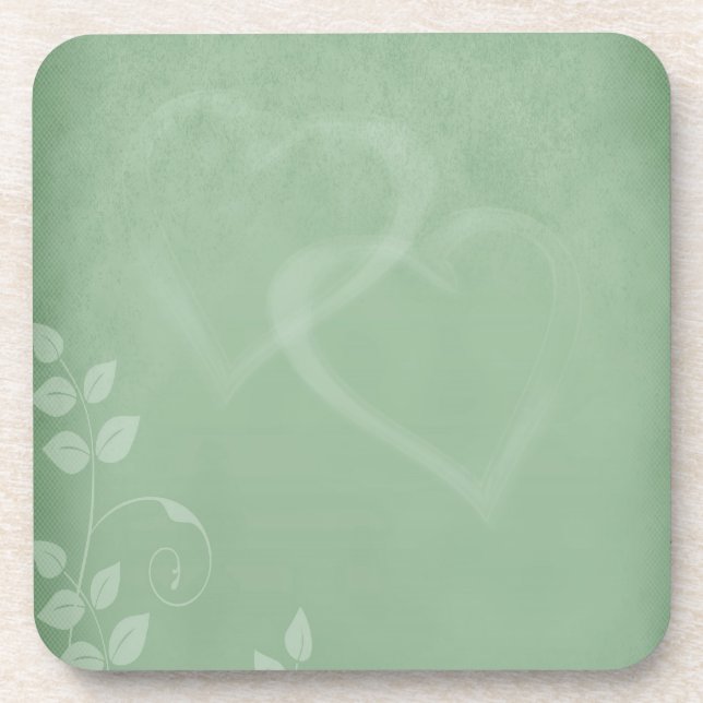 Sage Green Vintage Coaster (Front)