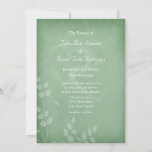 Sage Green Vintage Invitation
