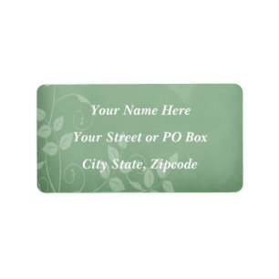 Sage Green Vintage Label