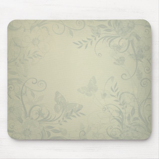 Sage Green Vintage Mouse Pad (Front)