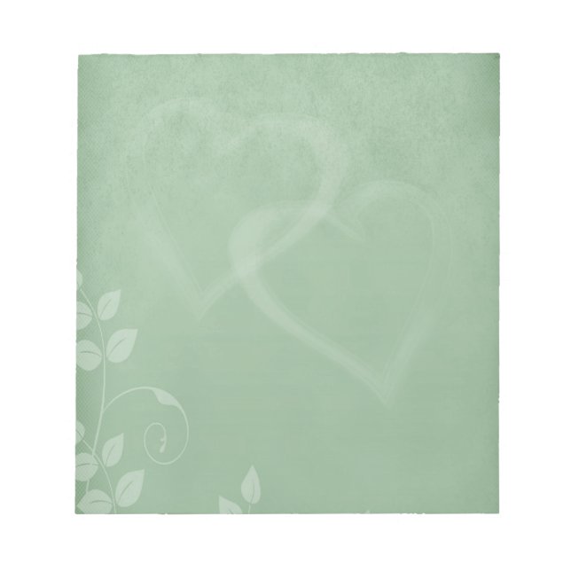 Sage Green Vintage Notepad (Front)