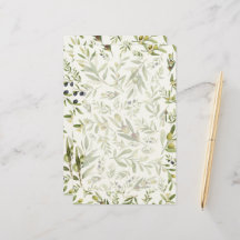 Sage Green Watercolor French Country Chic Olives