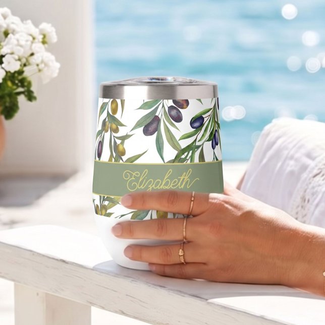 Sage Green Watercolor French Country Olive Pattern (Creator Uploaded)