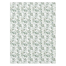 Sage Green Watercolor French Country Olive Pattern