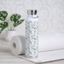 Sage Green Watercolor French Country Olive Pattern