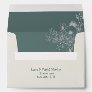 Sage Green Wedding Envelope