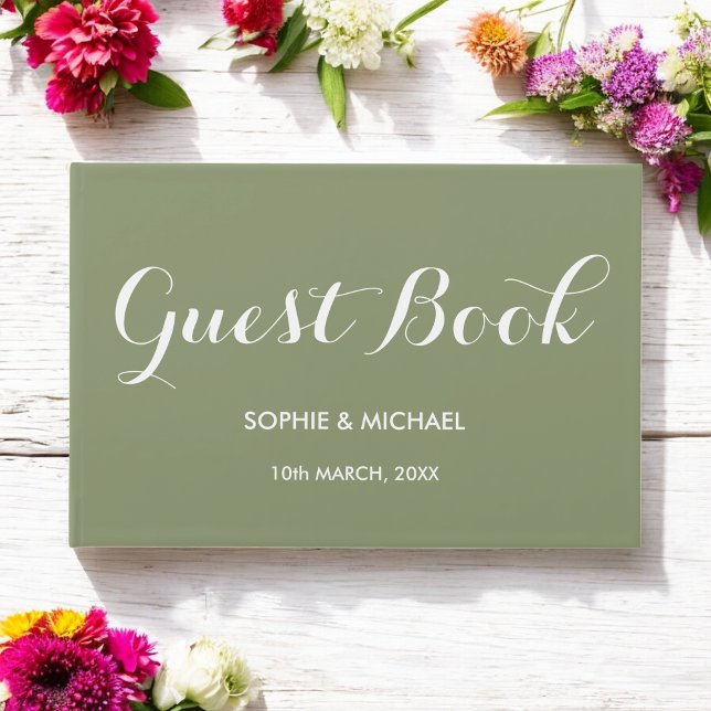 Sage Green Wedding Guest Book (Creator Uploaded)