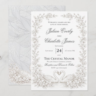 Sage Green Wedding InvitationWedding Garden Invite