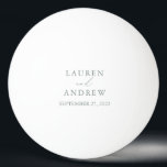 Sage Green Wedding Personalised Ping Pong Ball<br><div class="desc">Gorgeous sage green ping pong ball. Perfect gift for the newlyweds in your life!</div>