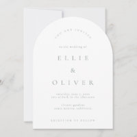 Sage Green & White Boho Arch Modern Wedding