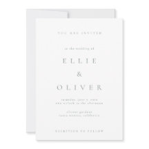 Sage Green & White Boho Minimalist Modern Wedding