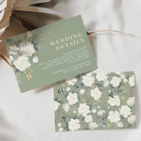 Sage Green White Chinoiserie Wedding Details