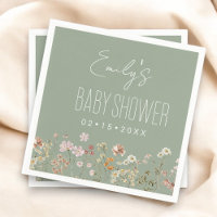 Sage Green Wildflower Boho Baby Shower In Bloom