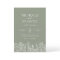 Sage Green Wildflower Boho Wedding Modern Monogram