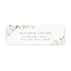 Sage Green Wildflower Rustic Boho Return Address