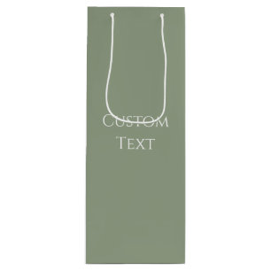 Sage Green  Wine Gift Bag