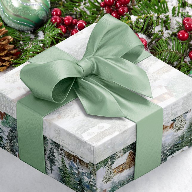 Sage Green Woodland  Satin Ribbon (Creator Uploaded)