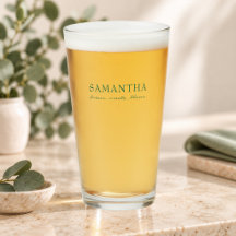 Sage Green Writing Name Positive Quote