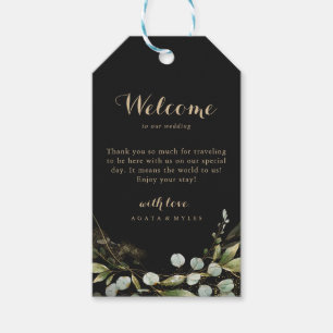 Sage Greenery Eucalyptus Gold Wedding Welcome Gift Tags