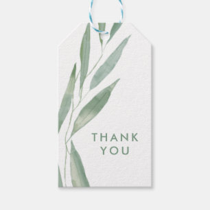 Sage Greenery Wedding Thank You Gift Tags, Favour Tags