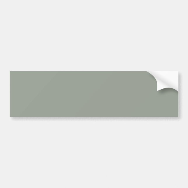 Sage Grey Bumper Sticker for Minimalist Style (Front)