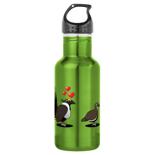 Sage Grouse Love 532 Ml Water Bottle (Front)
