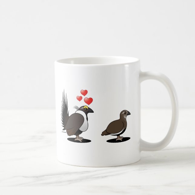 Sage Grouse Love Coffee Mug (Right)
