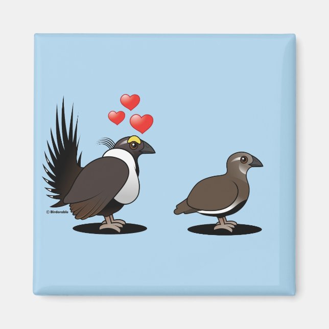 Sage Grouse Love Magnet (Front)