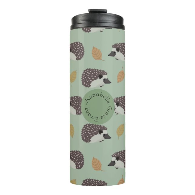 Sage Hedgehogs Thermal Tumbler (Front)